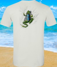 Dive t-shirt scuba frog with tear out design. A perfct gift.