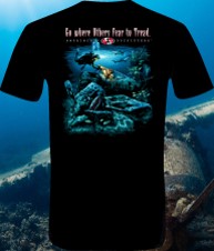 Wreck diving on the airplane. Fortune favors the brave.