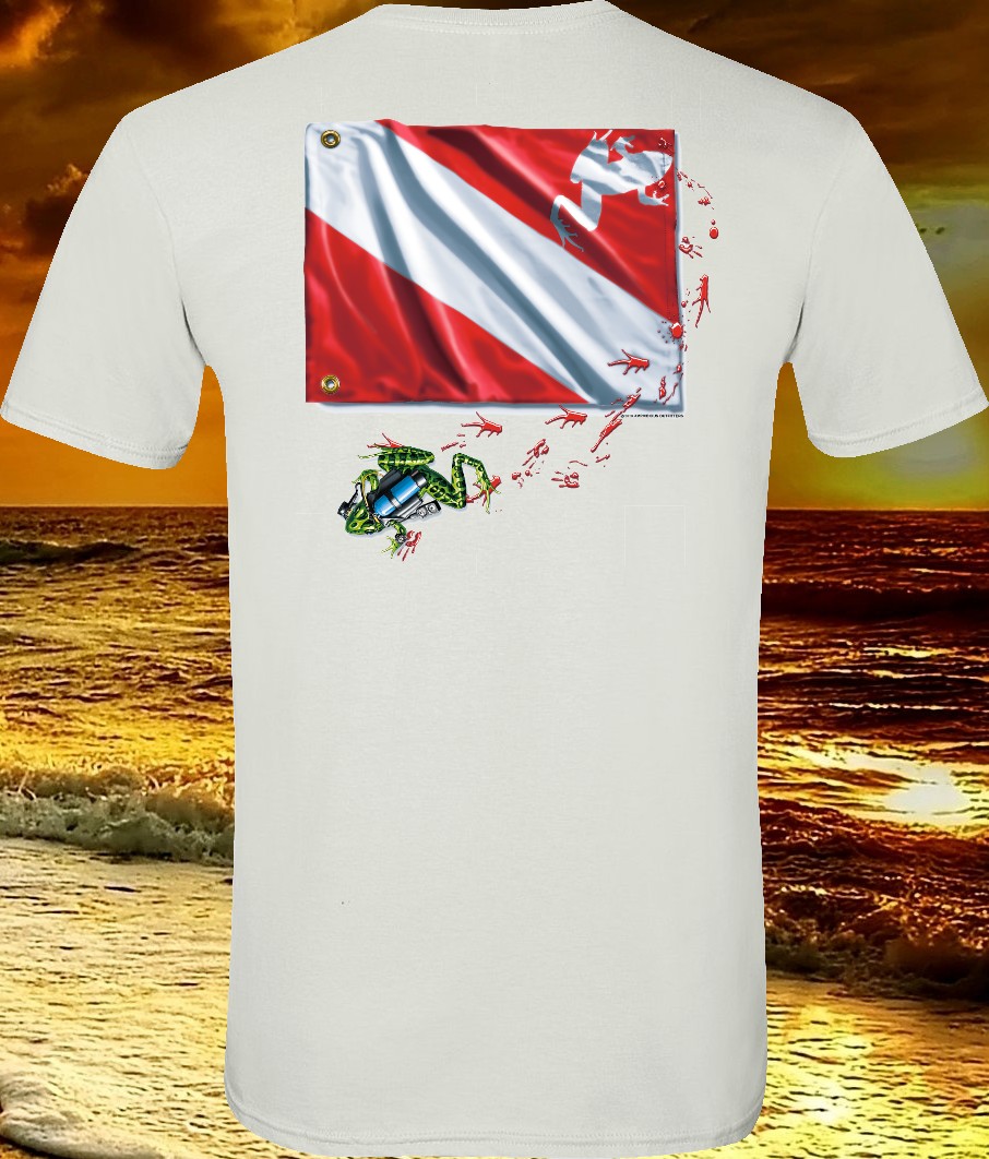 Frog Flag diver down.